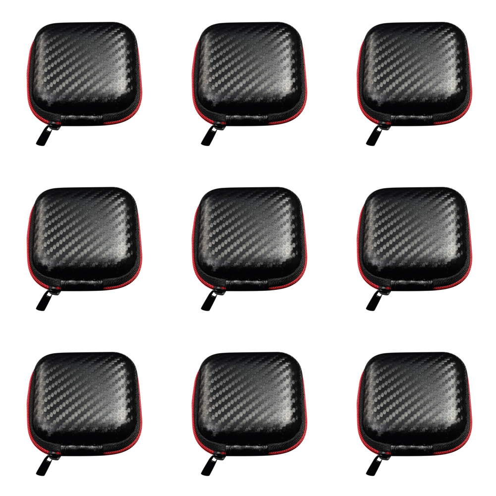 10-1PCS Hard EVA Oortelefoon Oplaadkabel Opbergtas Anti-Druk Anti-val Headset Datakabel houder Tas voor KZ QKZ Headset: Paars