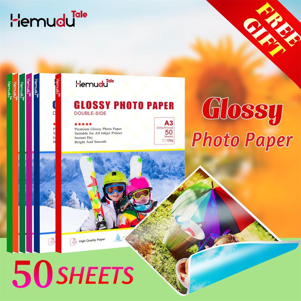 A3 50 sheets Inkjet Glossy Photo-Paper Double-side Printing For Printer Photographer imaging printing paper