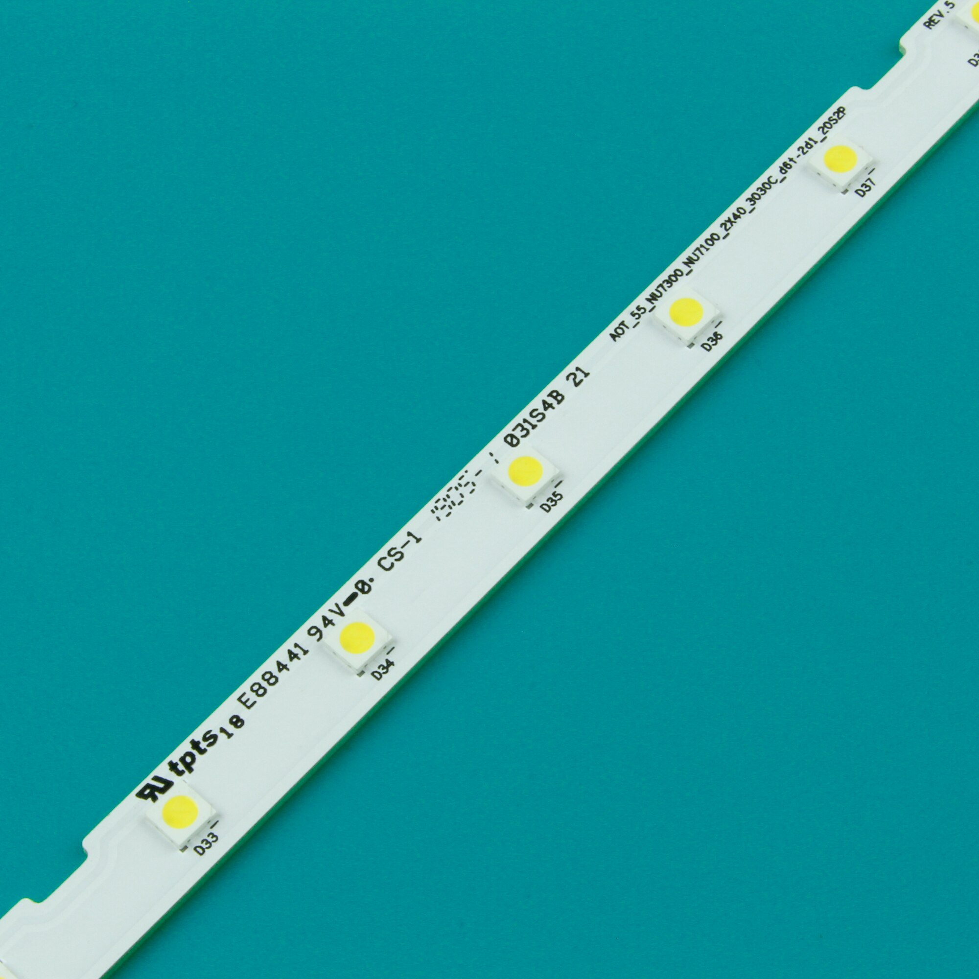 10pcs/lot LED Backlight strip for Samsung 55NU7100 UE55NU7300 UE55NU7100 UN55NU7100 AOT_55_NU7300_NU7100 BN96-45913A BN61-15485A