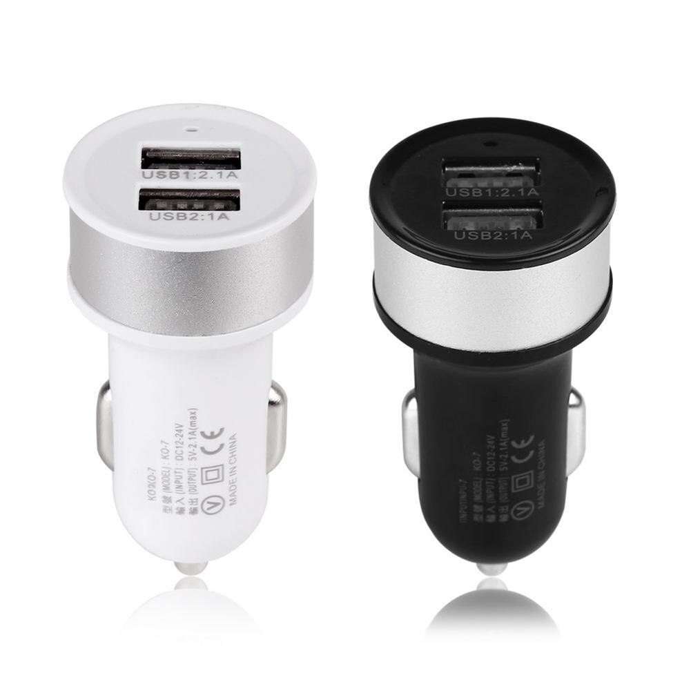 Adaptador de cargador de coche con 2 puertos USB Dual 3.1A para Samsung Galaxy S6 iPhone 5 6 6S