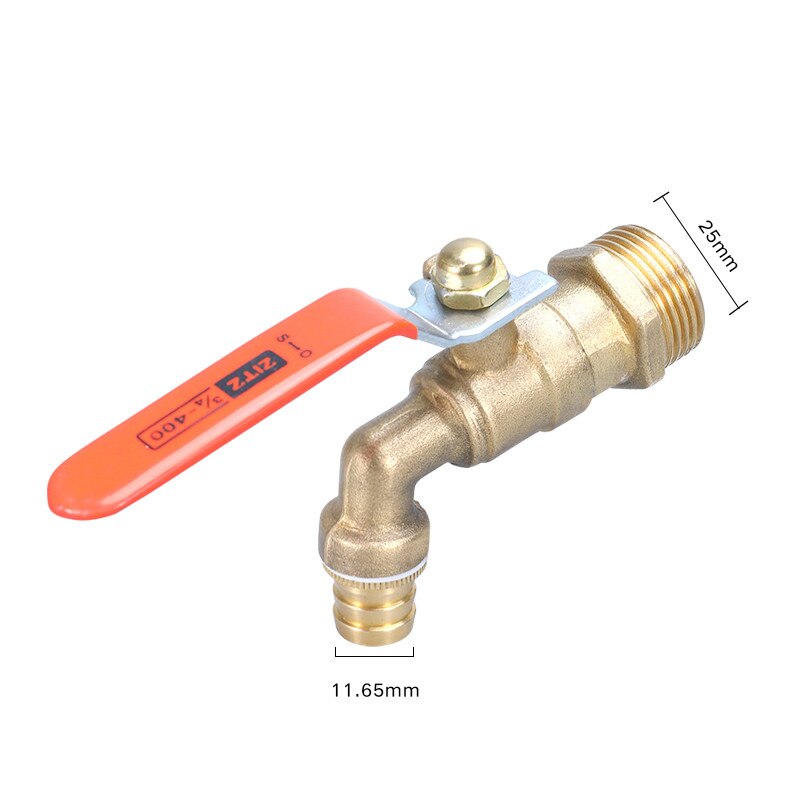 1/2" 3/4" BSP Ball Valve Garden Hose Tap With Metal Snap Fittings Wash Machine Bathroom Kitchen Brass Water Garden Faucet: 4