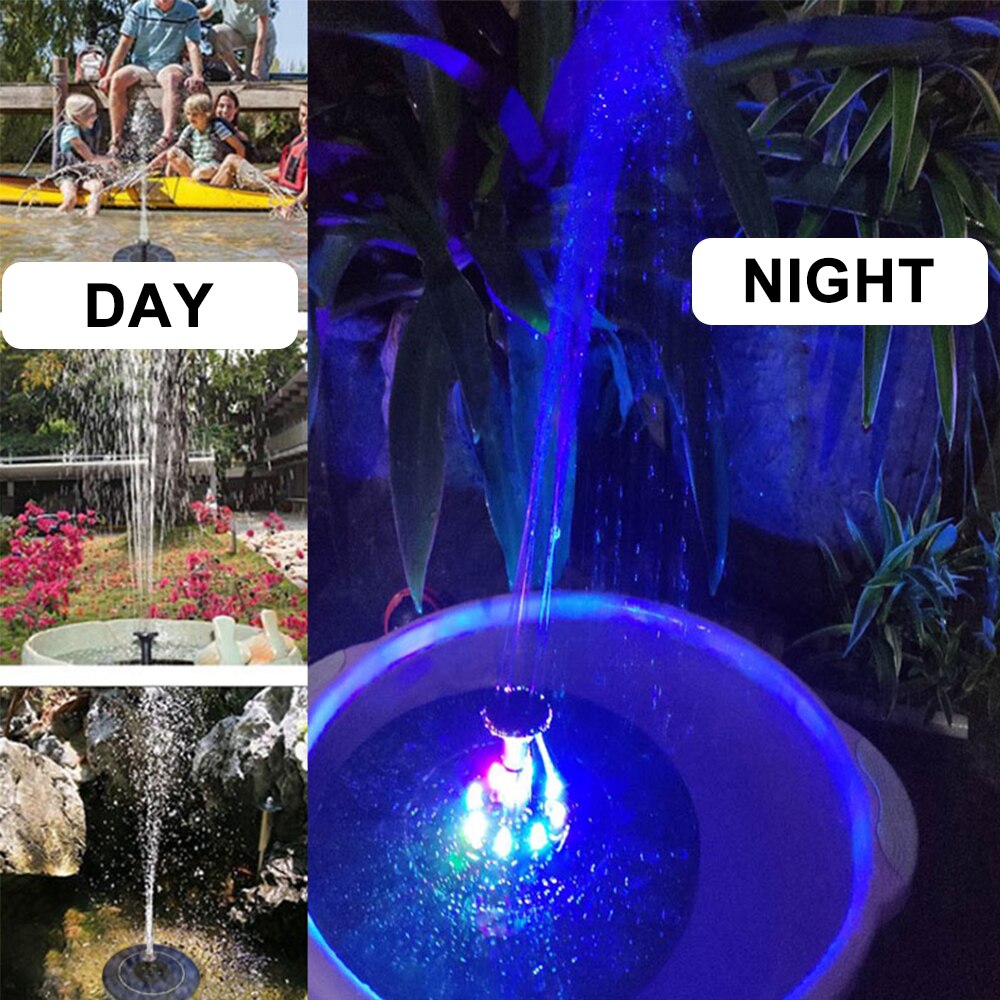 Bamboe Tuinvijver Waterval Fontein, Waterrad met Pomp Voor Patio/Vijver