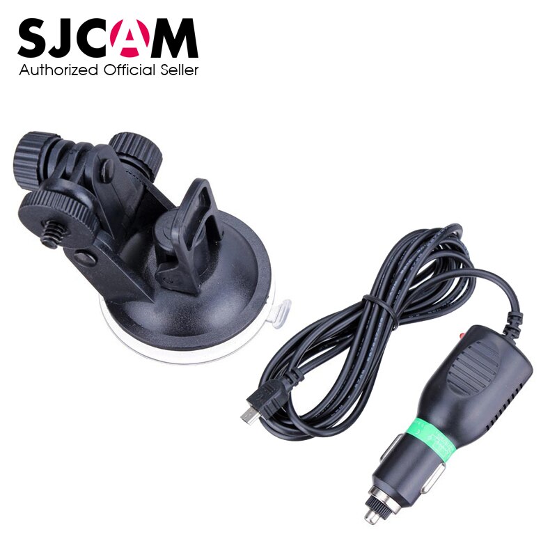 SJCAM Car Charger Mount + Suction Cup Bracket Car Holder With Car Charger for SJ4000 WiFi M10 SJ5000x SJCAM Action Camera