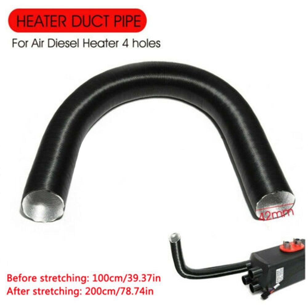 42mm 2M Car Air Heater Duct Pipe Aluminum Foil Diesel Heater Air Parking Conditioner Hose Air Diesel Parking Heater Hose