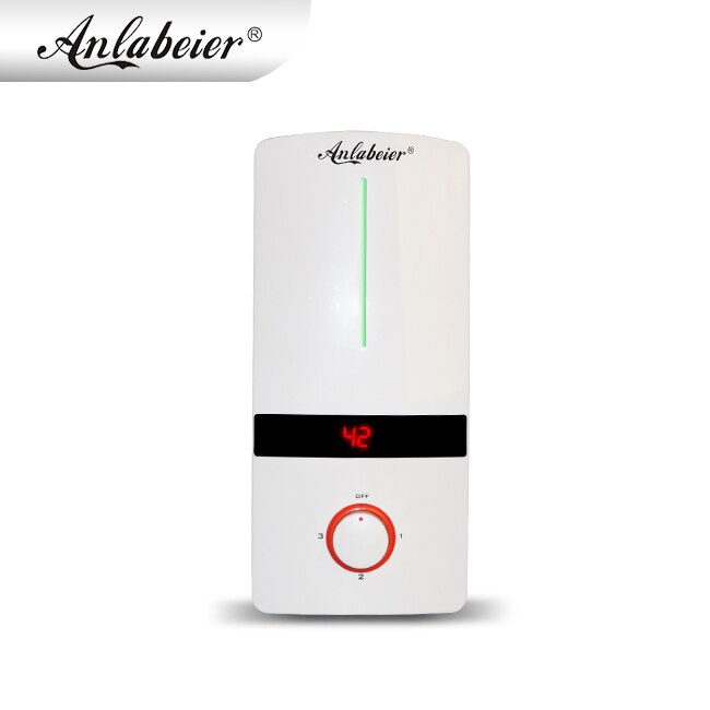 Anlabeier 220v 5500w instant electric shower water heater free freight to Russia without accessory: Default Title