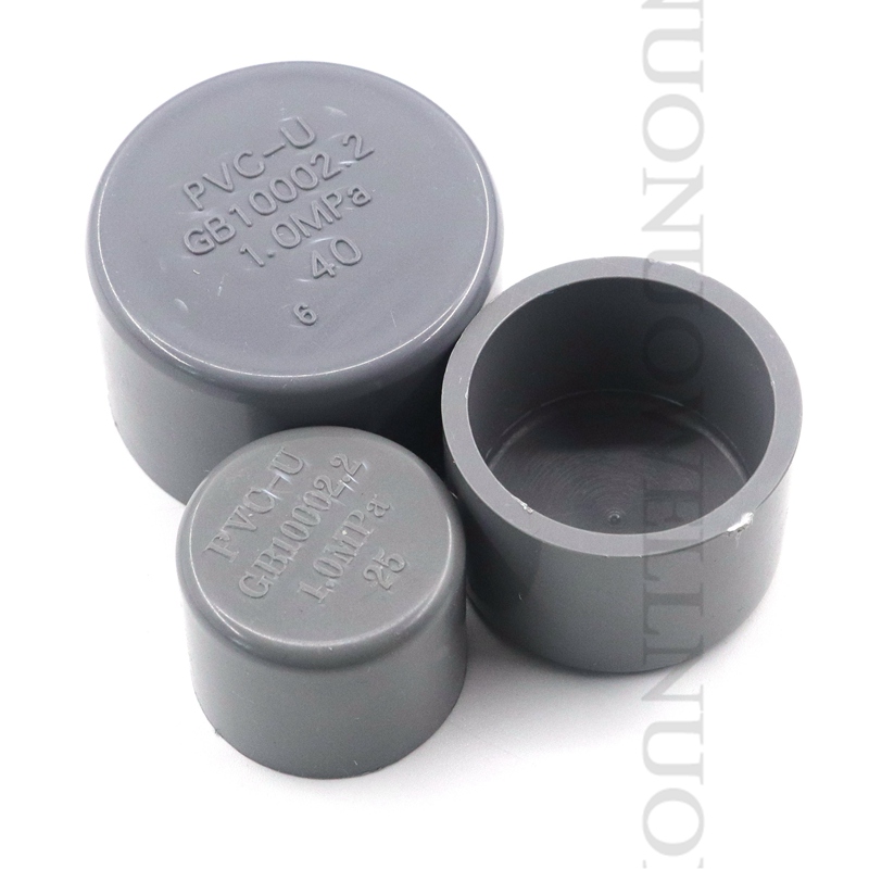 2~20Pcs 20~63mm PVC Pipe Connectors Gray Plastic PVC End Cap Fish Tank Water Supply Tube Adapter Garden Irrigation Pipe Plugs