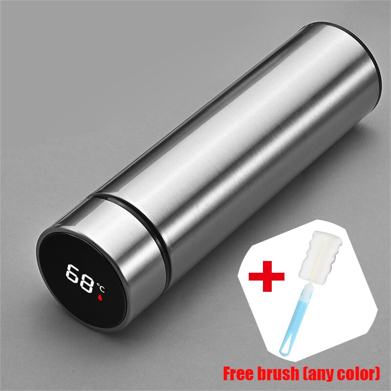 Temperature Intelligent Measurement Thermos 500ml Cup Bottle Touch Control LED Digital Display Coffee Cup Bottle Christmas: B