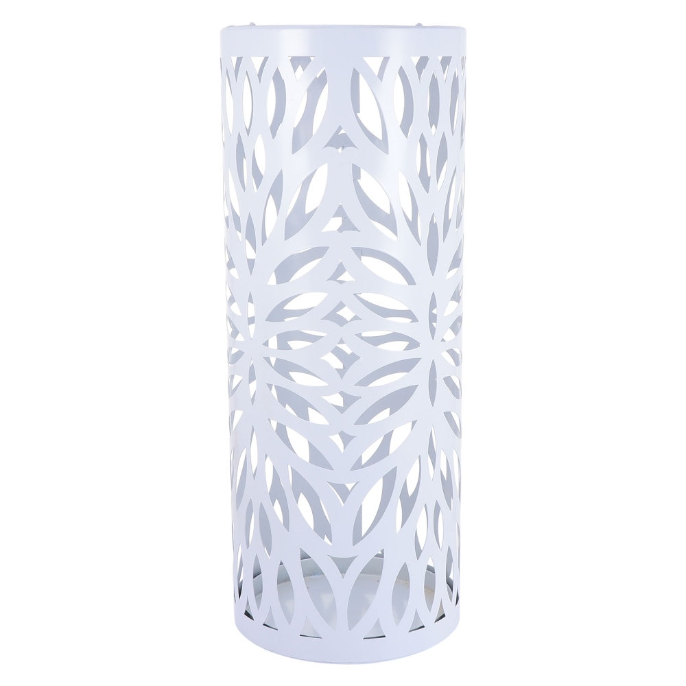 1Pc Hotel Umbrella Storage Bucket Wrought Iron Entryway Hollow Umbrella Stand