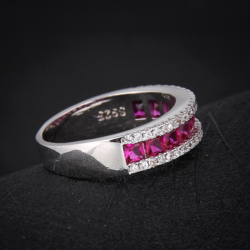 Luxo rosa anéis para mulheres grande círculo cúbico zircônia anel bague femme cc jóias anel anel feminino bijoux moda jóias cc212