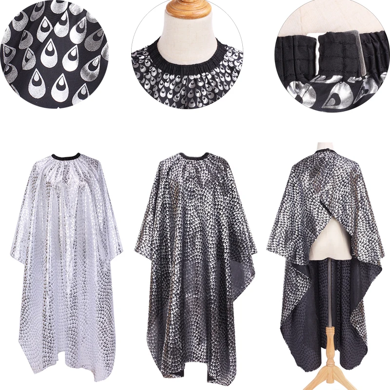 Corte de pelo peluquería peluquero tela de plumas adultos salón de casa impermeable pluma tela de peluquería delantal corte de pelo bata capa