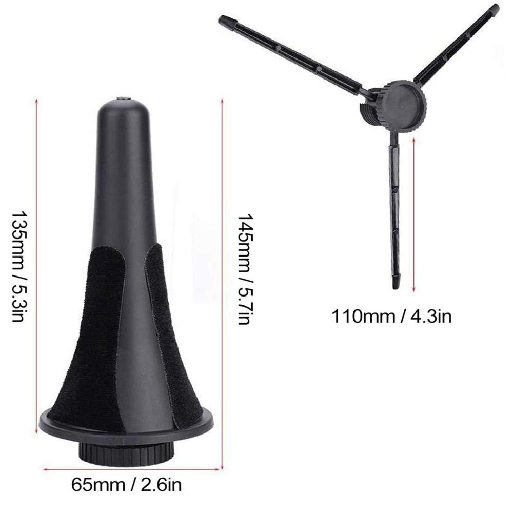 Durable Clarinet & Oboe Stand Clarinet Triangle Stand Foldable Rest Tripod Stand Woodwind Instrument Accessories