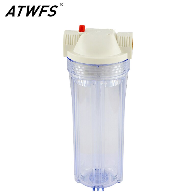 Atwfs 1/2 Inch Koperen Poort Explosieveilige Transparante 10 "Water Filter Behuizing Water Filter Fles