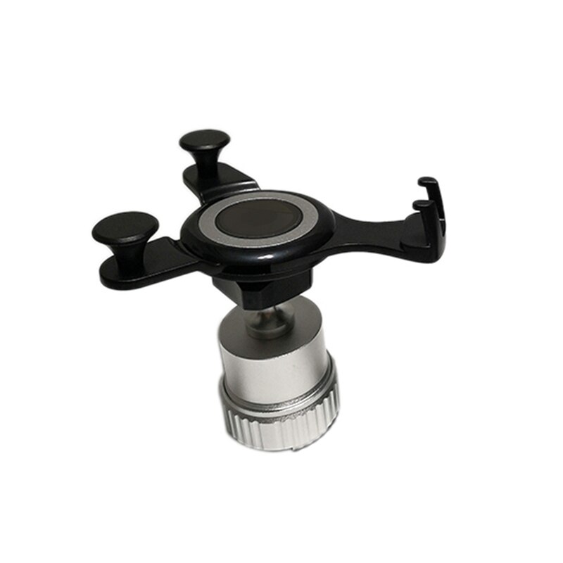 Auto mobiele telefoonhouder auto luchtrooster clip montage navigatie oplaadhouder voor smart 453 fortwo & forfour: Zwart zilver