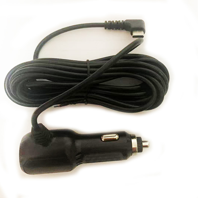 12 V-24 V naar 5 V 3A 90 graden hoek TYPE-C USB autolader adapter met USB vrouwelijke poort en 3,5 m kabel voor auto DVR voertuig opladen