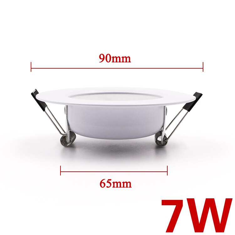 EnwYe LED Downlight Ceiling 5W 7W 9W 12W 15W Warm white/cold white led light AC 220V 230V 240V: 90mm / Cold white