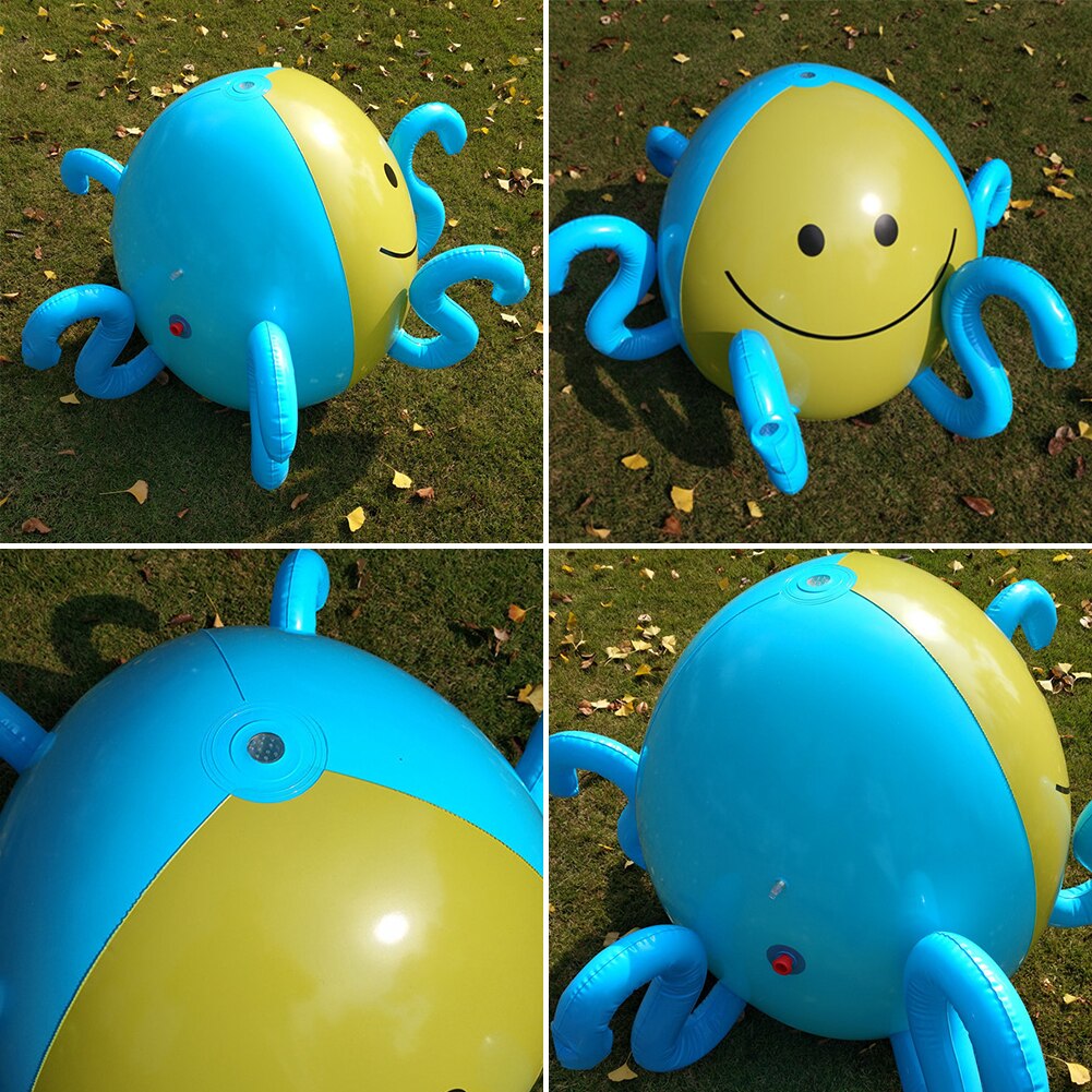 Opblaasbare Spuiten Water Octopus Zomer Kids Outdoor Spelen Water Game Waterstraal Bal Strand Bal Gazon Spel Spuiten Octopus