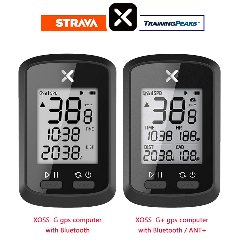 XOSS G Plus GPS Waterproof Road Bike MTB Speedometer Bluetooth ANT+ Cycling Bicycle Odometer without Sensor Accessories
