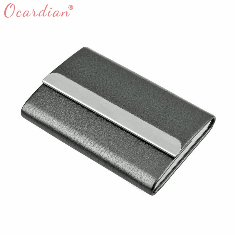 OCARDIAN Preferential Name Id Card Holder Case Wallet Box Leather Business Credit Card ##418