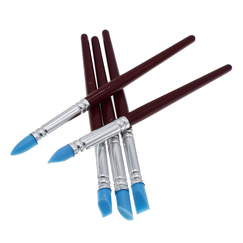 Polymer Clay Tool 4pcs/set Stainless Steel BJD Molding Ball Stylus Paper Flower Petal Make pottery tools: 5set