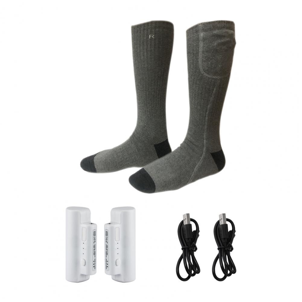 Calcetines térmicos para ancianos, medias calentadas con temperatura constante, cómodos de llevar, eléctricos, 1 Juego