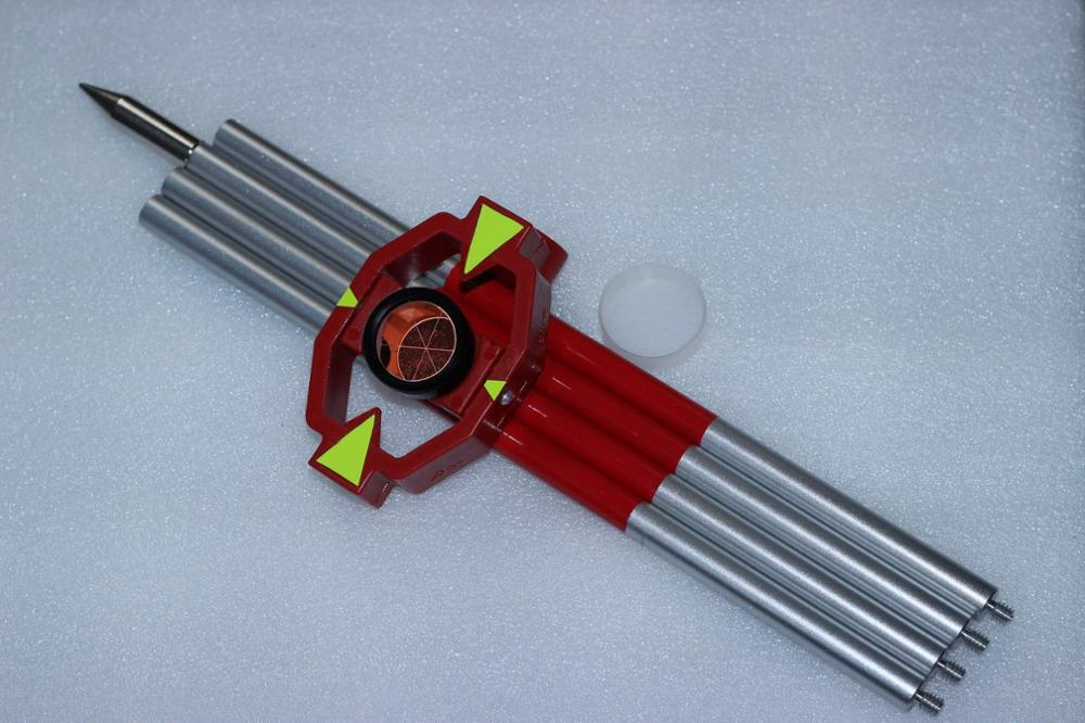Mini Prisme 25,4 Mm Avec 4 Pôles – Constant 17,5 Mm Pour Station Totale, Tiges Alu 1,2 M, étui De Transport