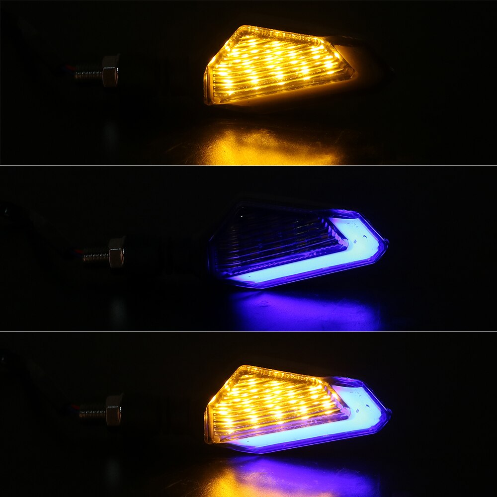 LEEPEE-luces LED de señal de giro para motocicleta, lámpara de señal delantera y trasera, accesorios para Moto, 12V, 2 unids/set por juego