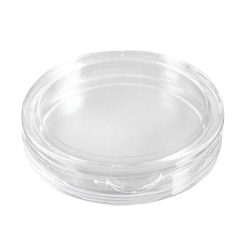 10 st transparent liten myntlåda i plast: 35mm
