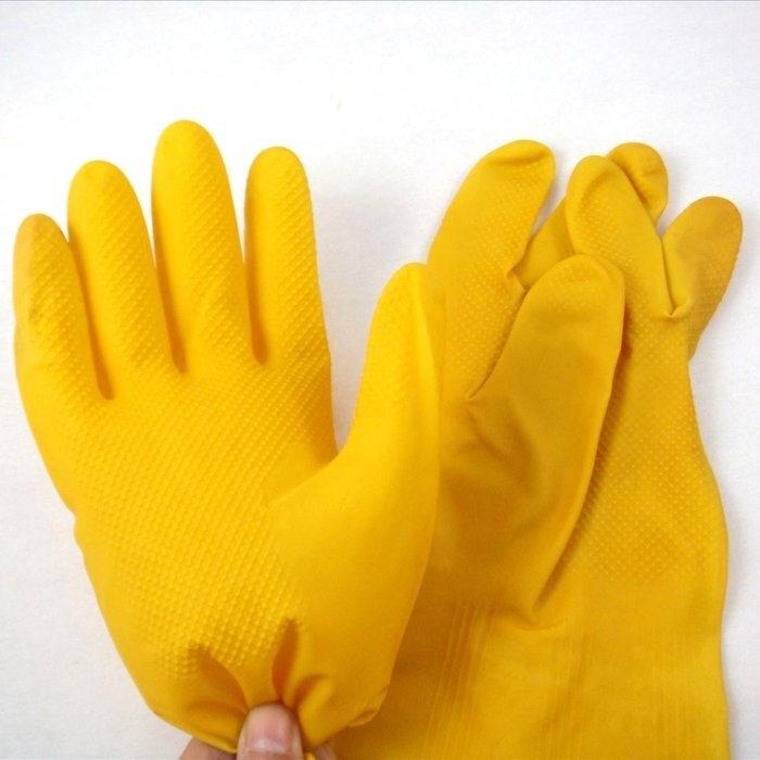 Laboratorium Handschoenen, Lab Gereedschap, Latex Rubber Dikke Handschoenen, Zuur En Alkali Bestendige Handschoenen