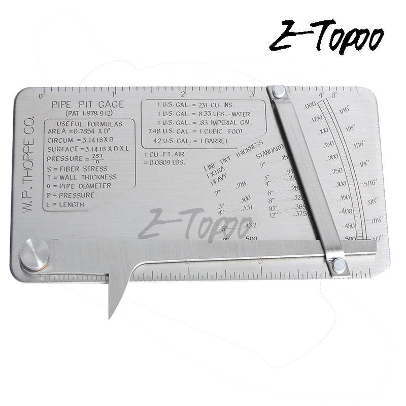 Au-foot pipeline inspection weld gauge pipe pit welding gauge