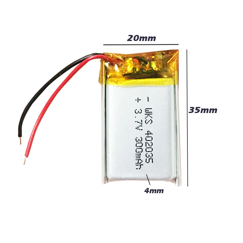 3.7V 300mAh 402035 042035 Lithium polymère li-po Li ion batterie Rechargeable pour MP3 MP4 MP5 batterie Bluetooth casque Lipo cellule