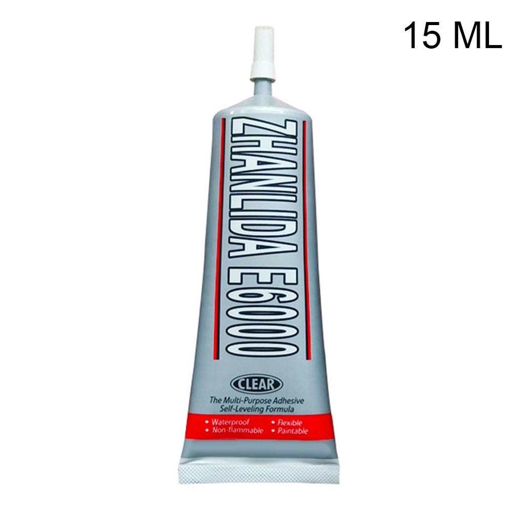 15/25/50/110ML E6000/E7000/T7000/T8000 Glue DIY Crystals Jewellery Tool Glue Strength Adhesive Liquid Glue For Craft Work Making: E6000 15ML