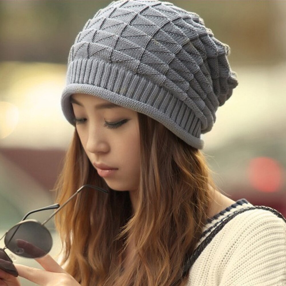 Knit Beanie Oversized Winter Warme Muts Ski Slouchy Dikke Cap Winter Ski Fietsen Beanie Muts Sjaal Warm Hoofd Warmer