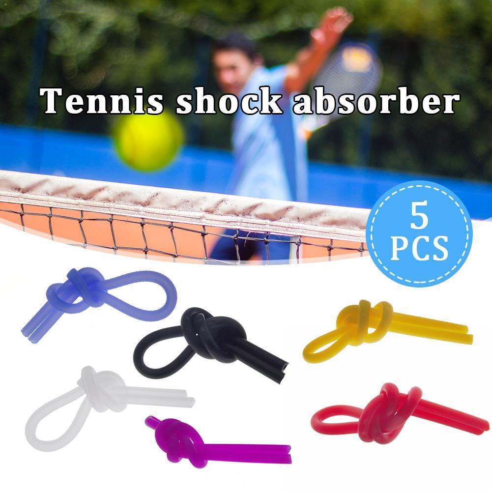 5 stk / pakke langvarigt tennis tilbehør tennis chok ketcher absorbere ketsjer strenge bedst til tennis til tennis holdbar  w7 h 2