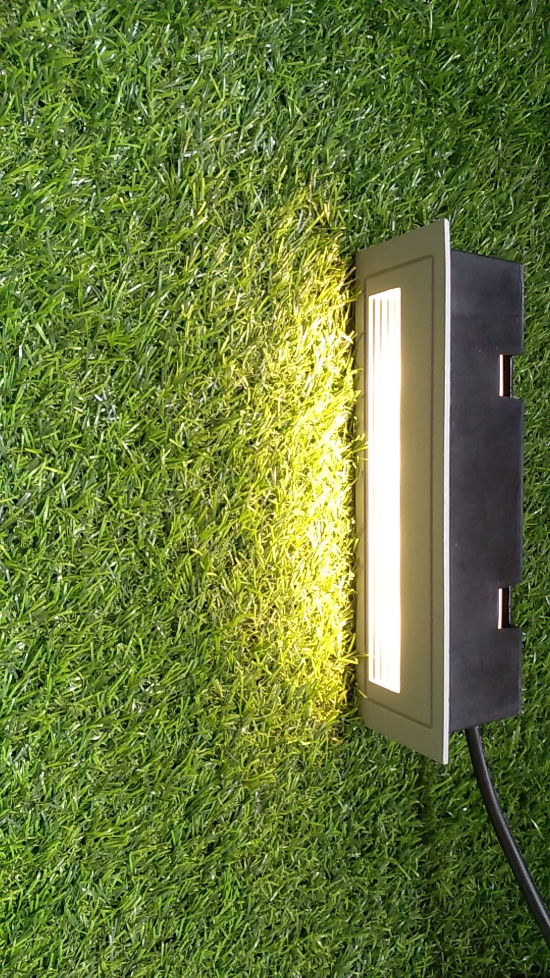 Lámpara de Buride subterránea para escalera de interior y exterior, empotrada, enterrada, ip54, 4W, 3000K, materiales cuadrados de aluminio, resistente al agua,: Default Title