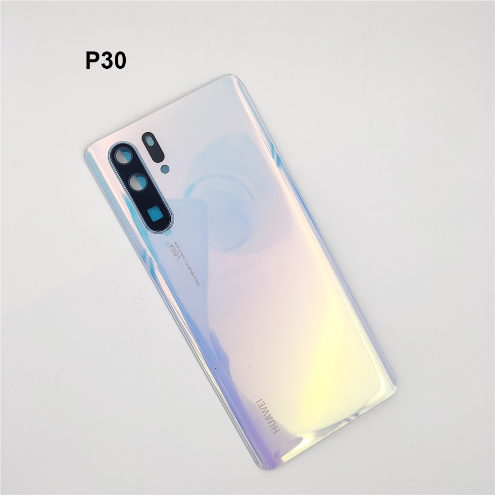 100% originale Huawei P30 Pro copribatteria pannello posteriore in vetro custodia di ricambio custodia reale per P 30 con protezione dell&#39;obiettivo della fotocamera: light blue P30