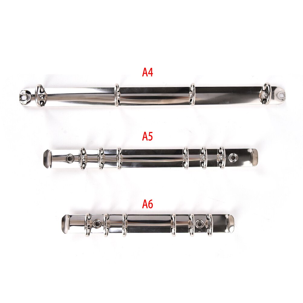 A4 A5 A6 Binder Clip Metal Spiral Binder File Folder Clip Notebooks Clip Loose Leaf Book Binder Rings Album Scrapbook Clips: Silver / A5