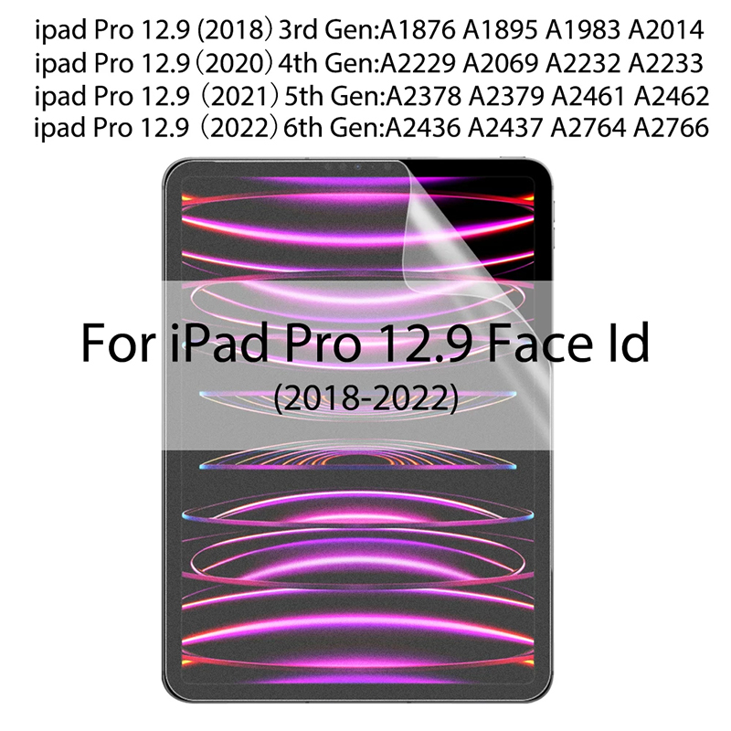 Weicher Haustier-Displayschutz für Ipad Profi 11 12.9 Luft 5 4 10.9 10. Generation 10.9 Schutzfolie für Apfel IPad 10.2 7th 8th 9th