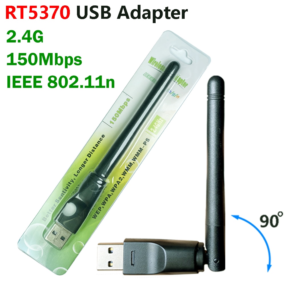 RT5370 Belangrijkste Chip Usb Wifi Antenne Met Ralink 150Mbps 2.4Ghz 802.11b/g/n Draaibare Wireless Usb Wifi Adapter