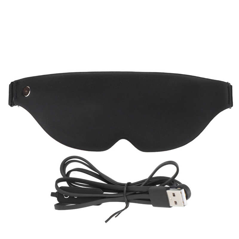 Coussin chauffant électrique pour les yeux, en Fiber de Polyester, 3 vitesses de température, Patch chauffant pour les yeux, avec câble USB, pour la maison