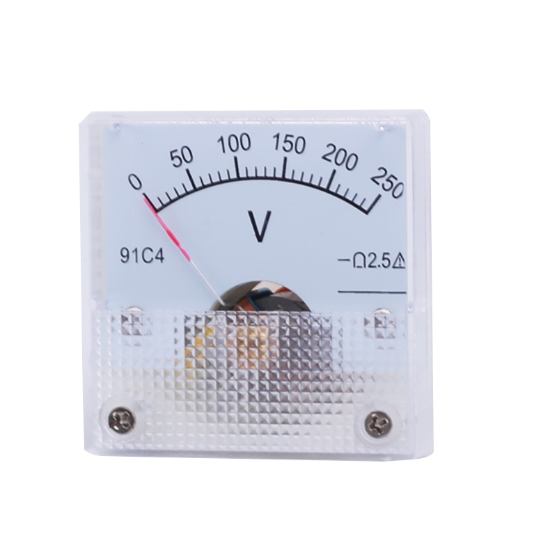 Gelijkstroomampèremeter 91c - 4 ampèremeter 1/2/3/5/10/20/30/50/100/200 av -voltmeter analoge paneelmeter mechanische wijzer 91c - 4 ampèremeter