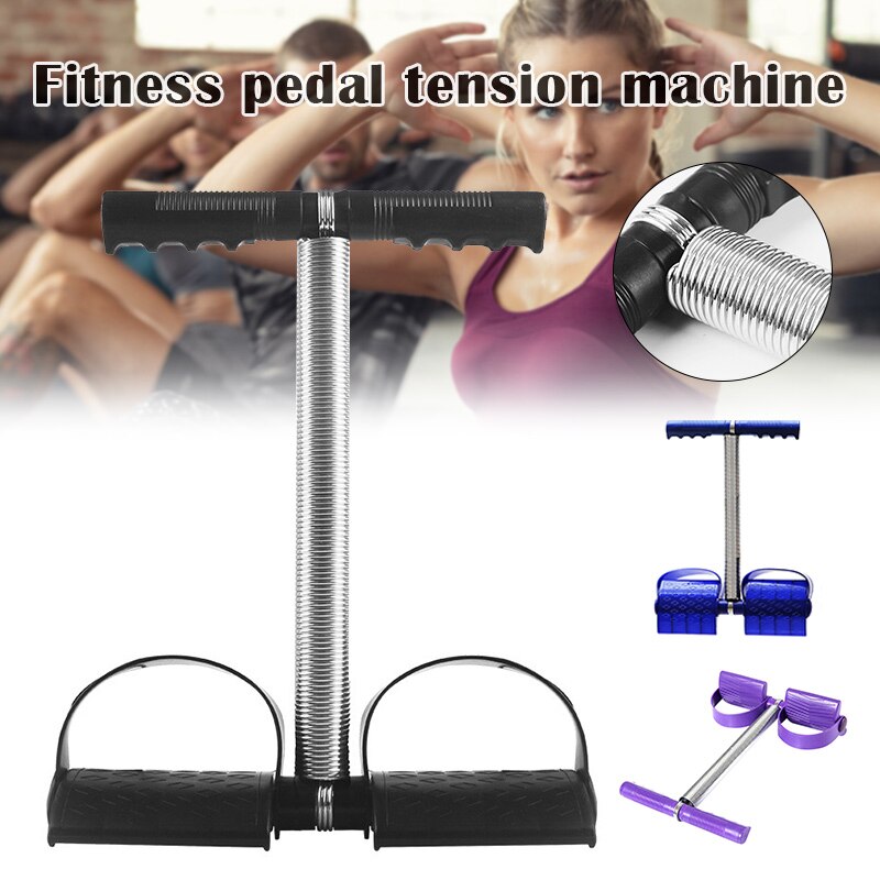 Elastic Sit Up Pull Rope Spring Tension Foot Pedal Abdomen Leg Exerciser Tummy Trimmer Equipment Stretching Slimming B2C