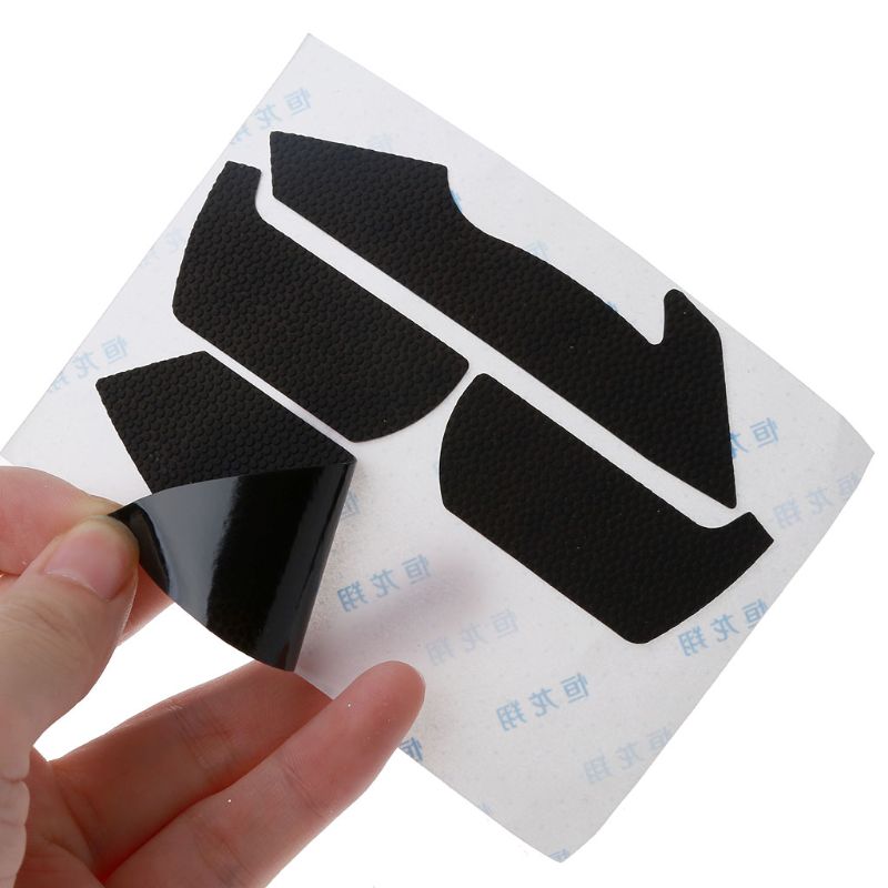 Cinta antideslizante negra para ratón, pegatinas laterales para patines, almohadillas resistentes al sudor para ZOWIE GEAR S2 Mouse C26, 1 Juego