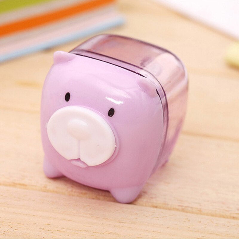 1pc Cute Mini Pig Pencil Sharpener Animal Stationery For School Student Kid