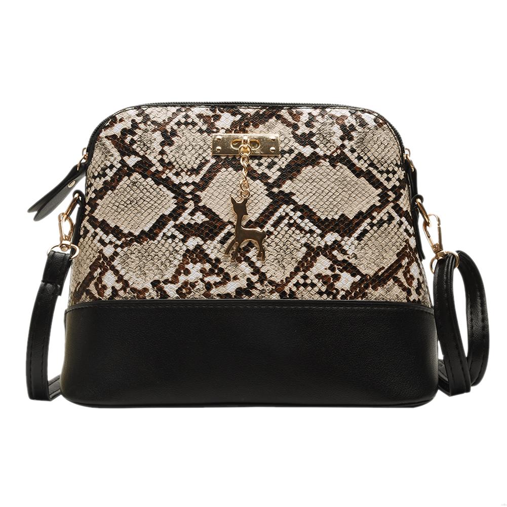Handbags Delicate Texture Travel Shoulder Messenger Bags Serpentine Pouch Leather Daily Crossbody Bags for Hiking: Default Title