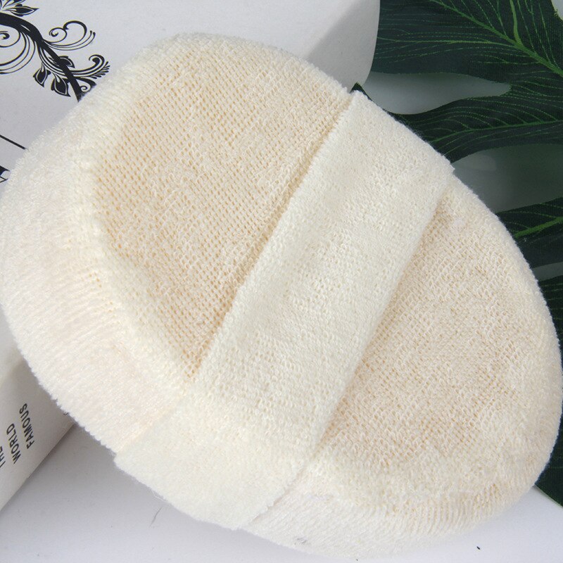 1Pcs Zachte Verse Natuurlijke Loofah Luffa Spons Douche Spa Body Scrubber Peeling Bathing Hoofdmassage Pad Bad Accessoires Beige