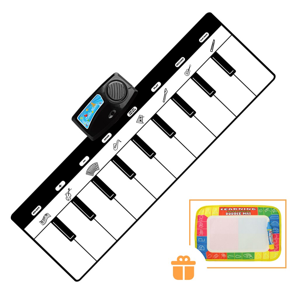 110x36cm Musicale pianoforte Zerbino Del Gioco Del bambino Zerbino Giocattolo Strumento Musicale Zerbino Gioco Tappeto di Musica Giocattoli Educativi Giocattoli per I Bambini Regalo di Natale: B 110X36CM