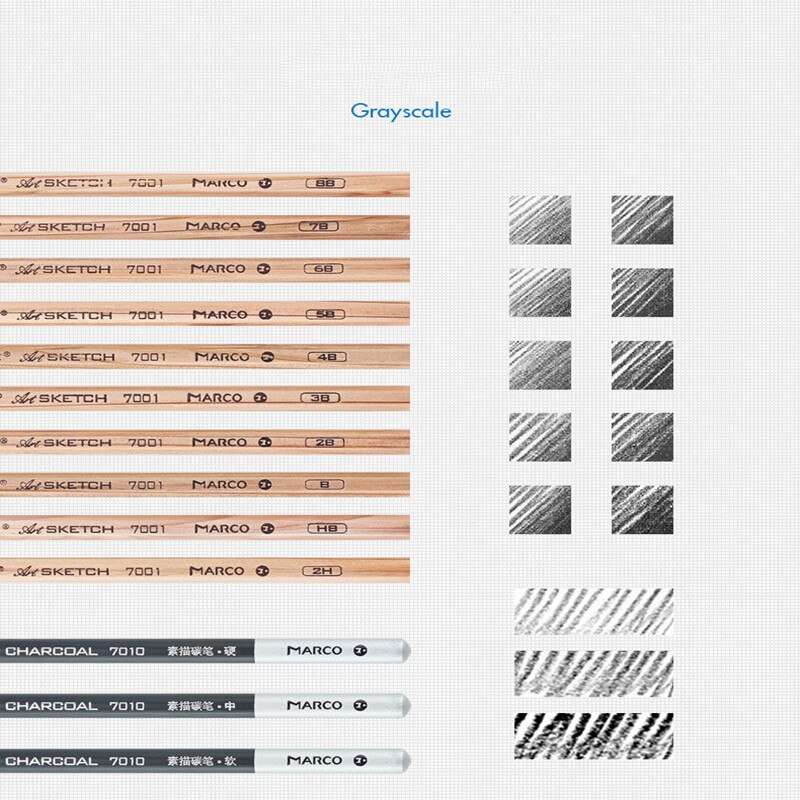 29Pcs Sketch Pencil Set Sketch Drawing Set Wooden Pencil Artist School Student Art Painting Stationery