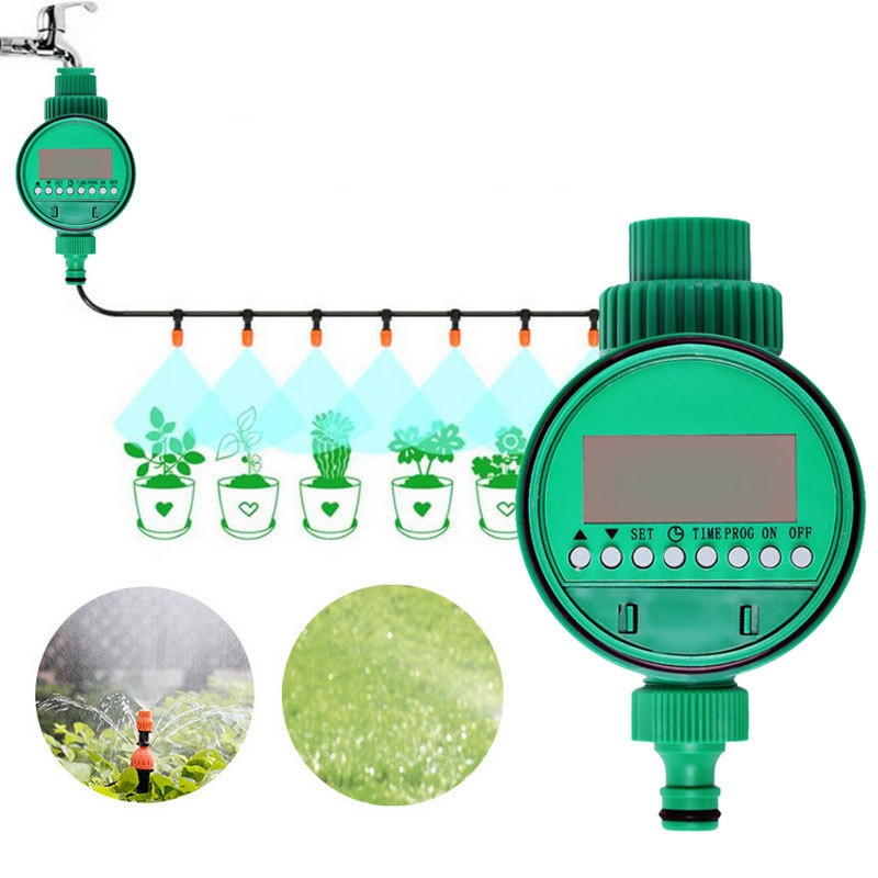 Contrôleur d'irrigation intelligent automatique tuyau robinet minuterie extérieure étanche automatique sur écran LCD minuterie d'arrosage