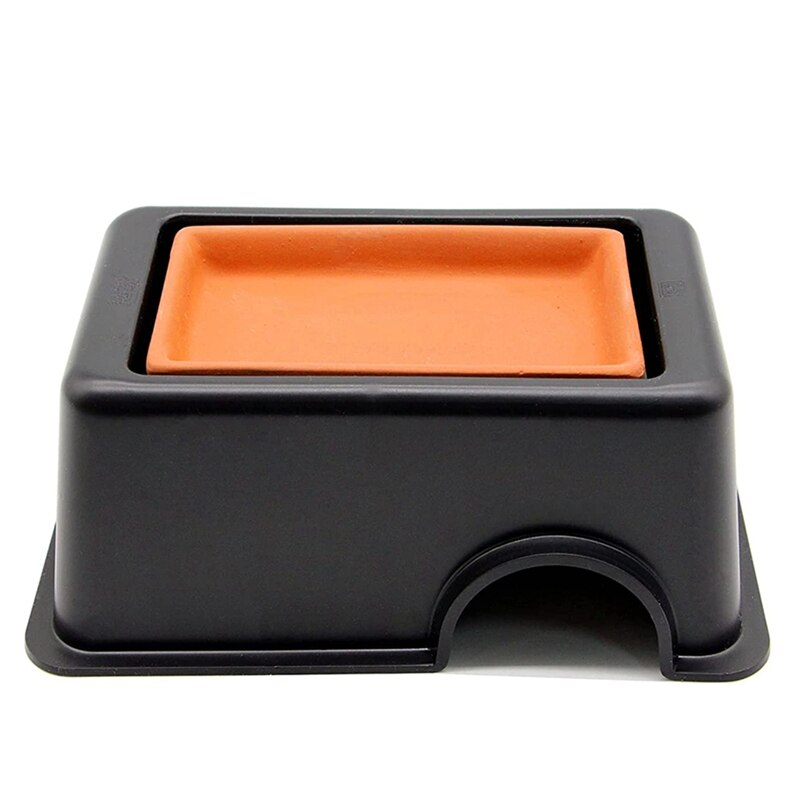 Reptile Hideout Box,Sink Humidifier Gecko Hide Hut Cave Accessories for Small Snake Spiders Frog Turtles Lizards