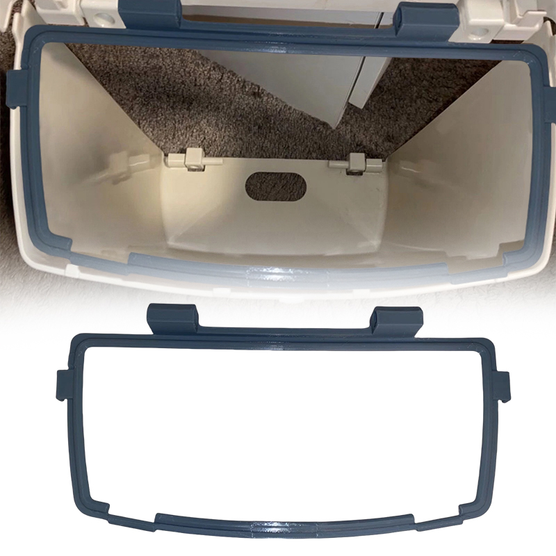 RV Trash Can Hartal Bracket Trash Bin D Ring Beige Interior Trash Storage Accessories For Hobby Dethleffs Lmc Caravan Motorhome: grey